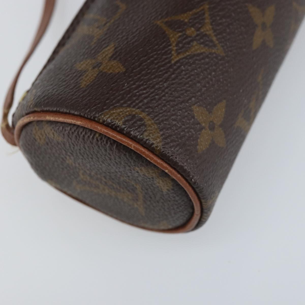LOUIS VUITTON Monogram Papillon Pouch LV Auth YKZ758A