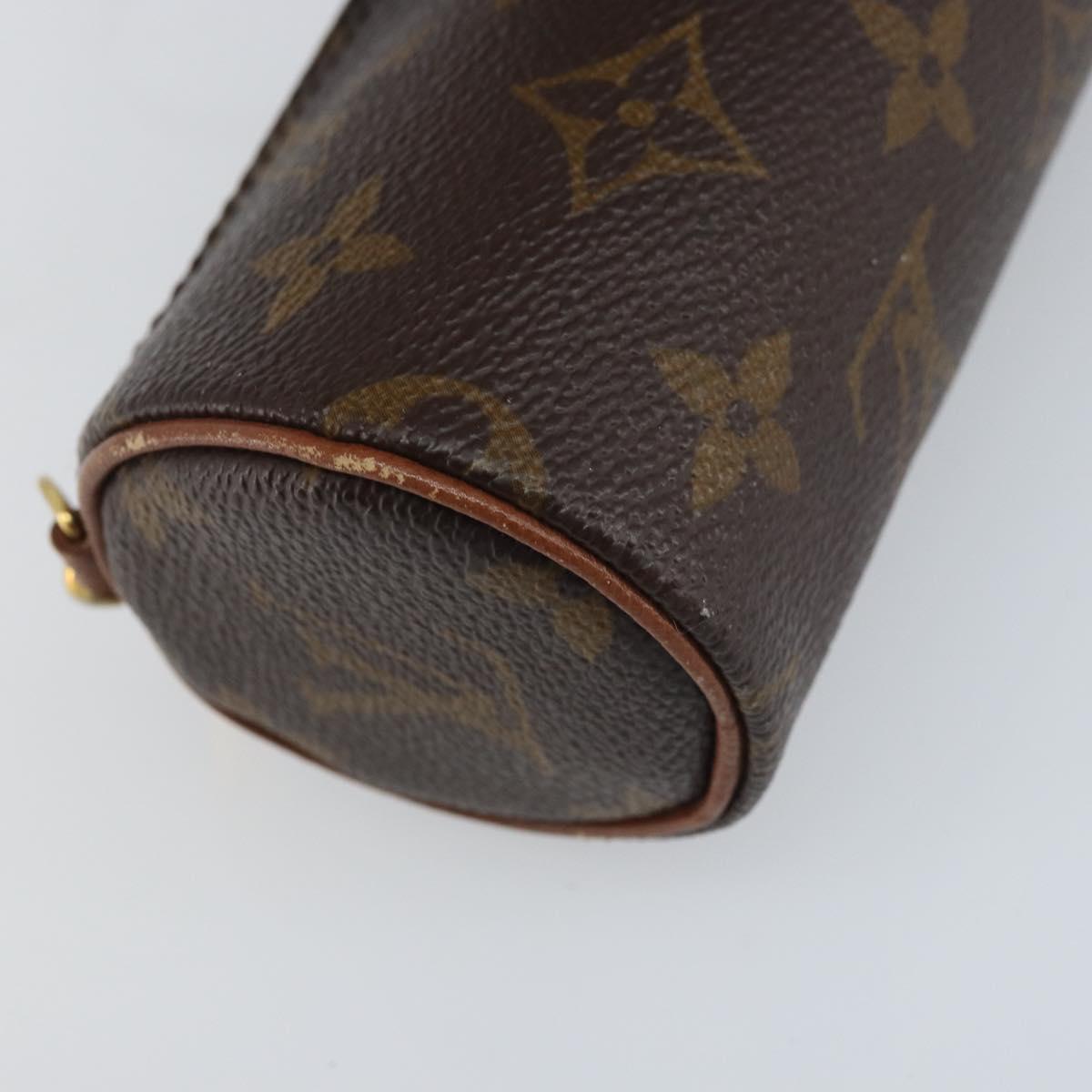 LOUIS VUITTON Monogram Papillon Pouch LV Auth YKZ758A