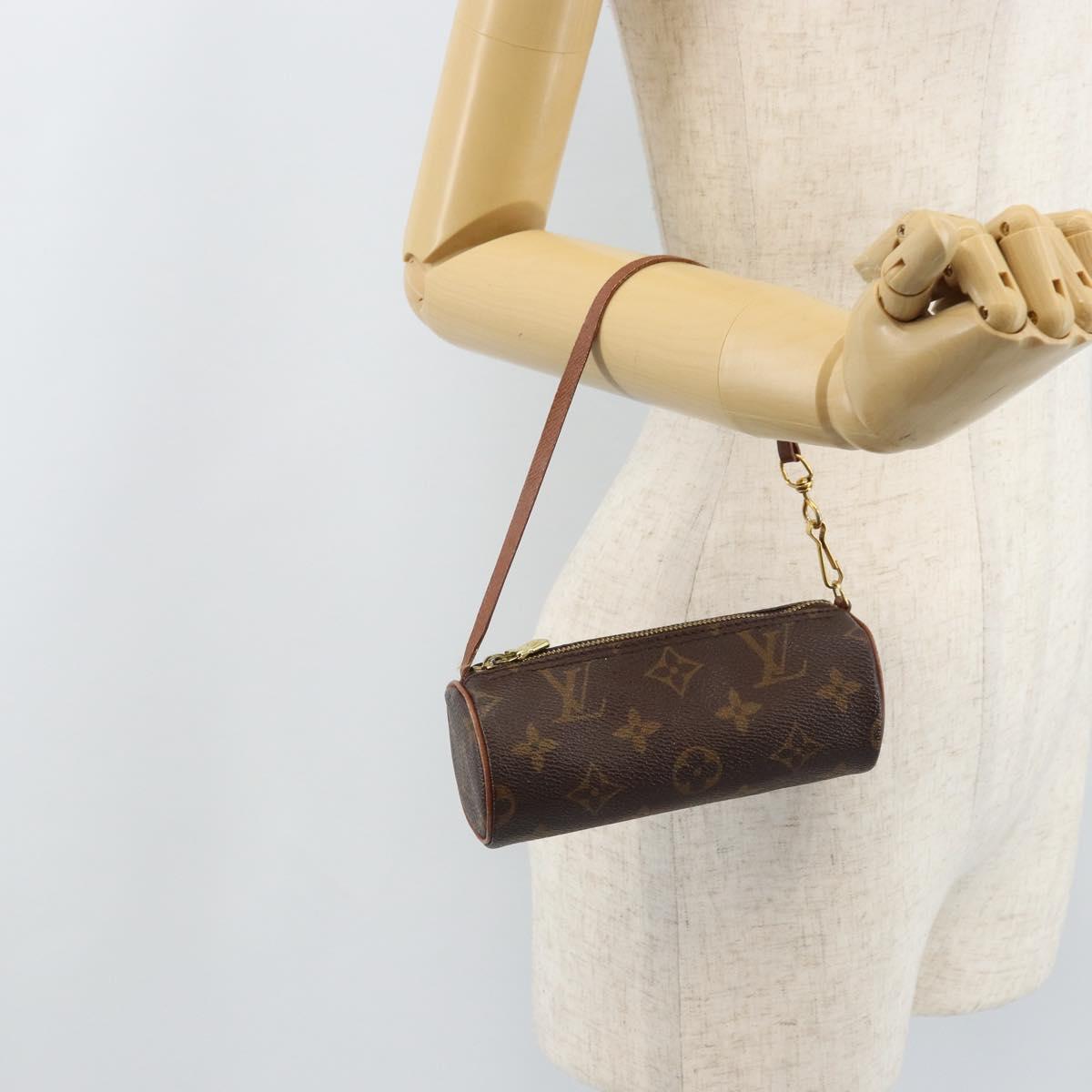 LOUIS VUITTON Monogram Papillon Pouch LV Auth YKZ758A
