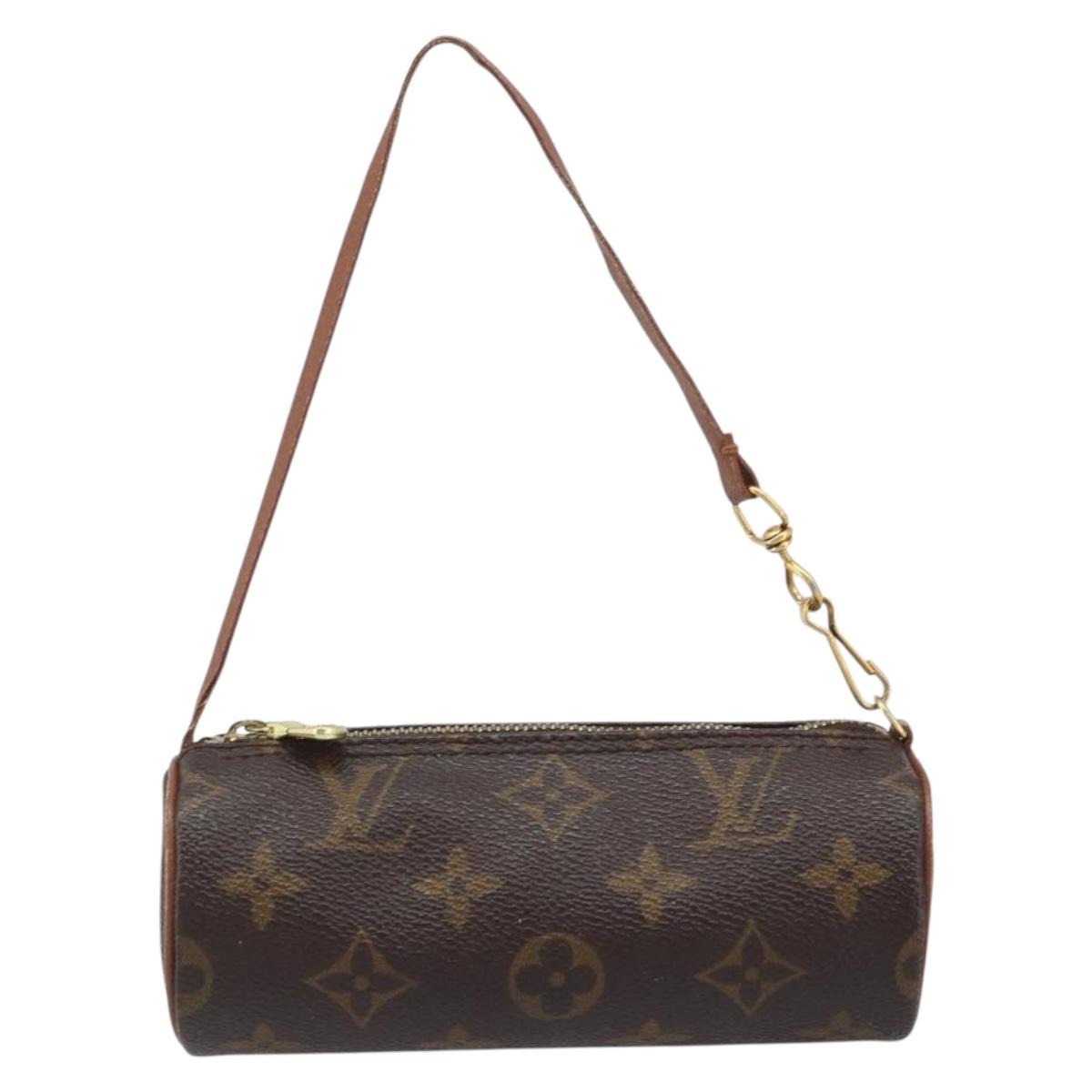 LOUIS VUITTON Monogram Papillon Pouch LV Auth YKZ758A