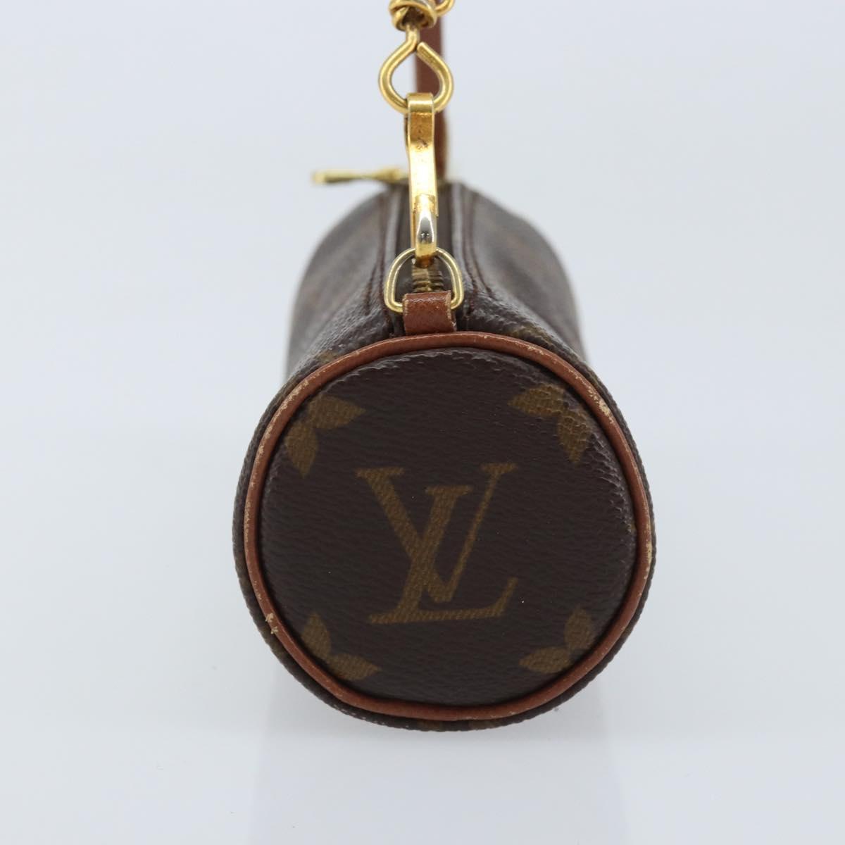 LOUIS VUITTON Monogram Papillon Pouch LV Auth YKZ758A