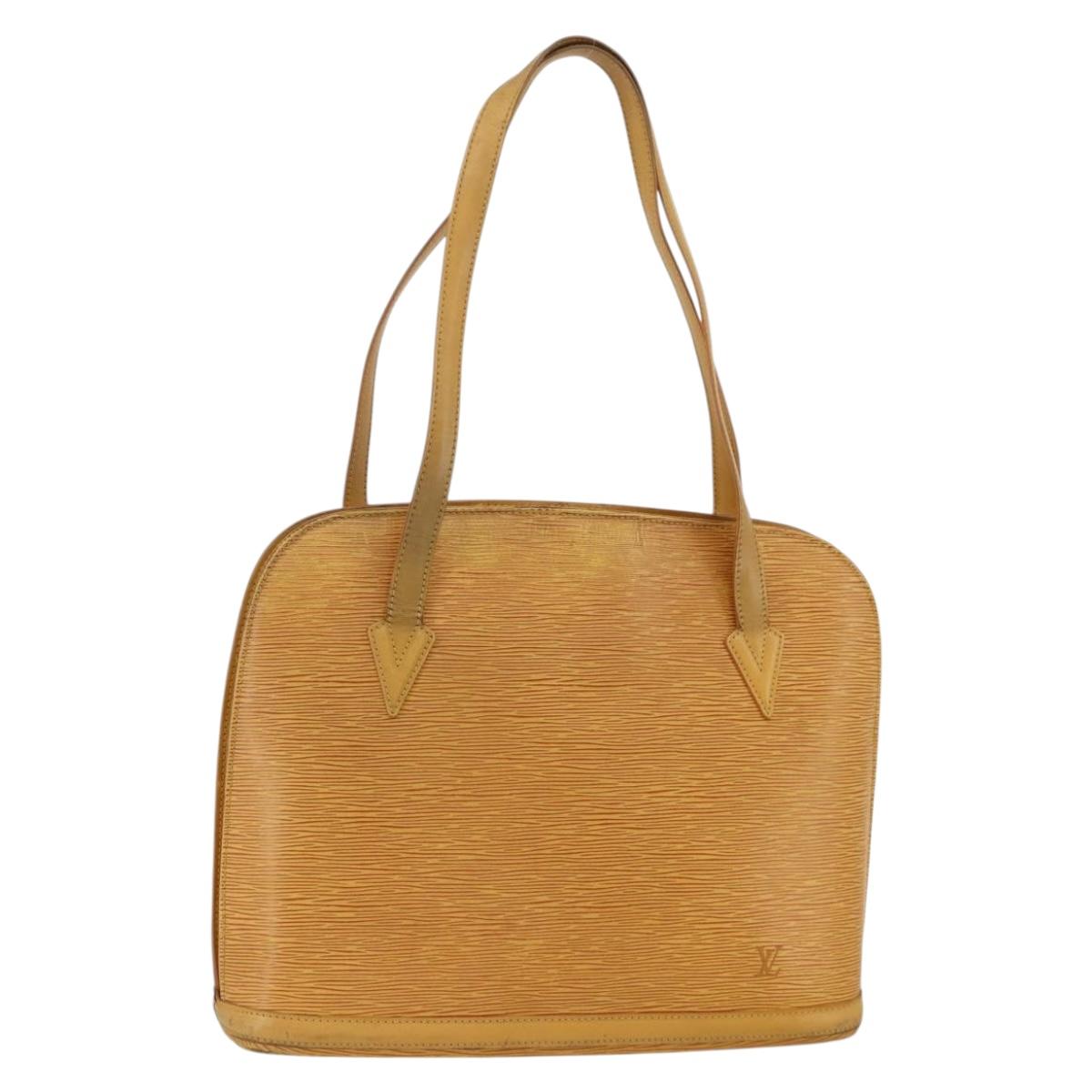 LOUIS VUITTON Epi Lussac Shoulder Bag Yellow M52289 LV Auth YKZ765