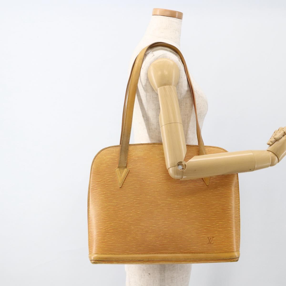 LOUIS VUITTON Epi Lussac Shoulder Bag Yellow M52289 LV Auth YKZ765