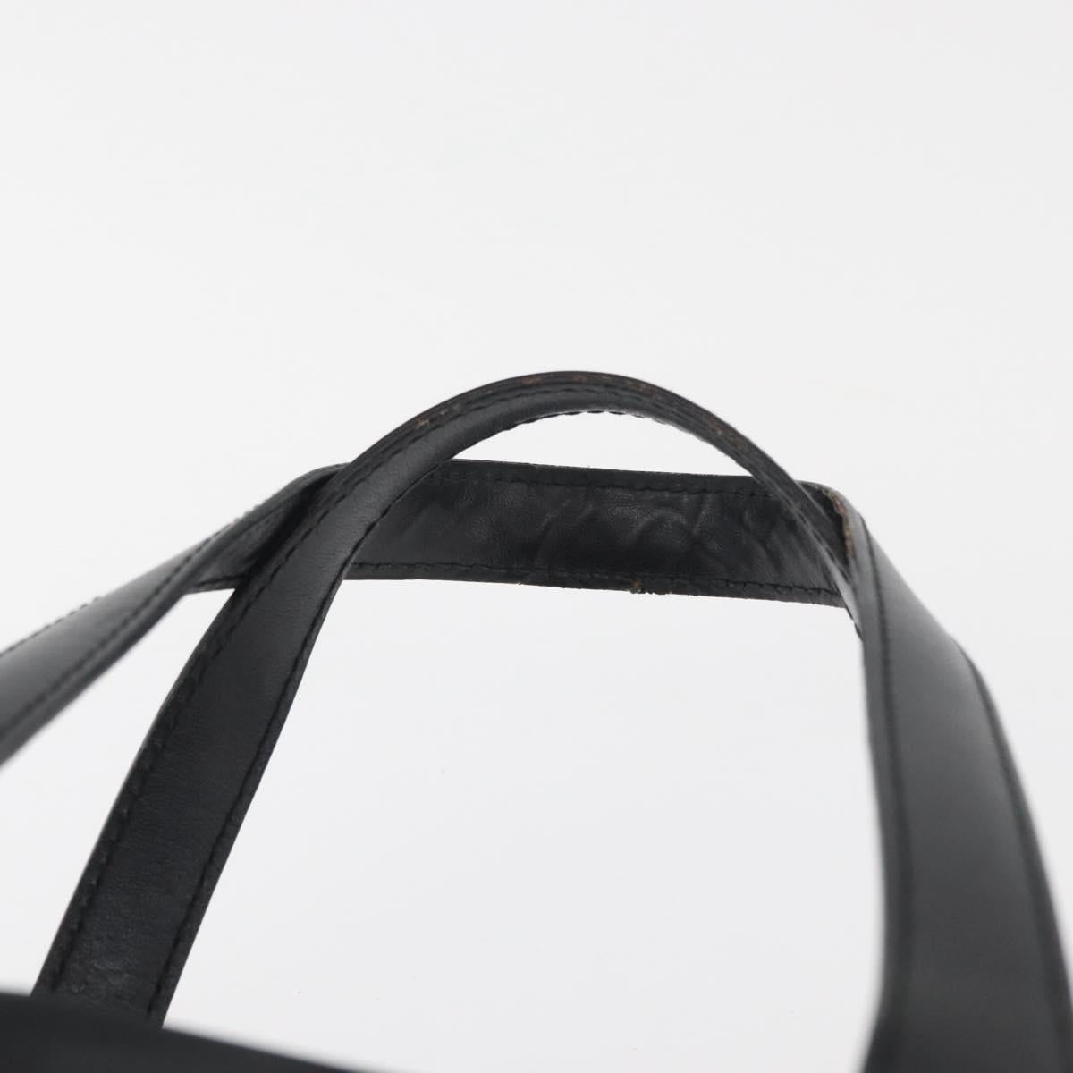 CHANEL New Travel Line Hand Bag Nylon Black CC Auth YKZ874