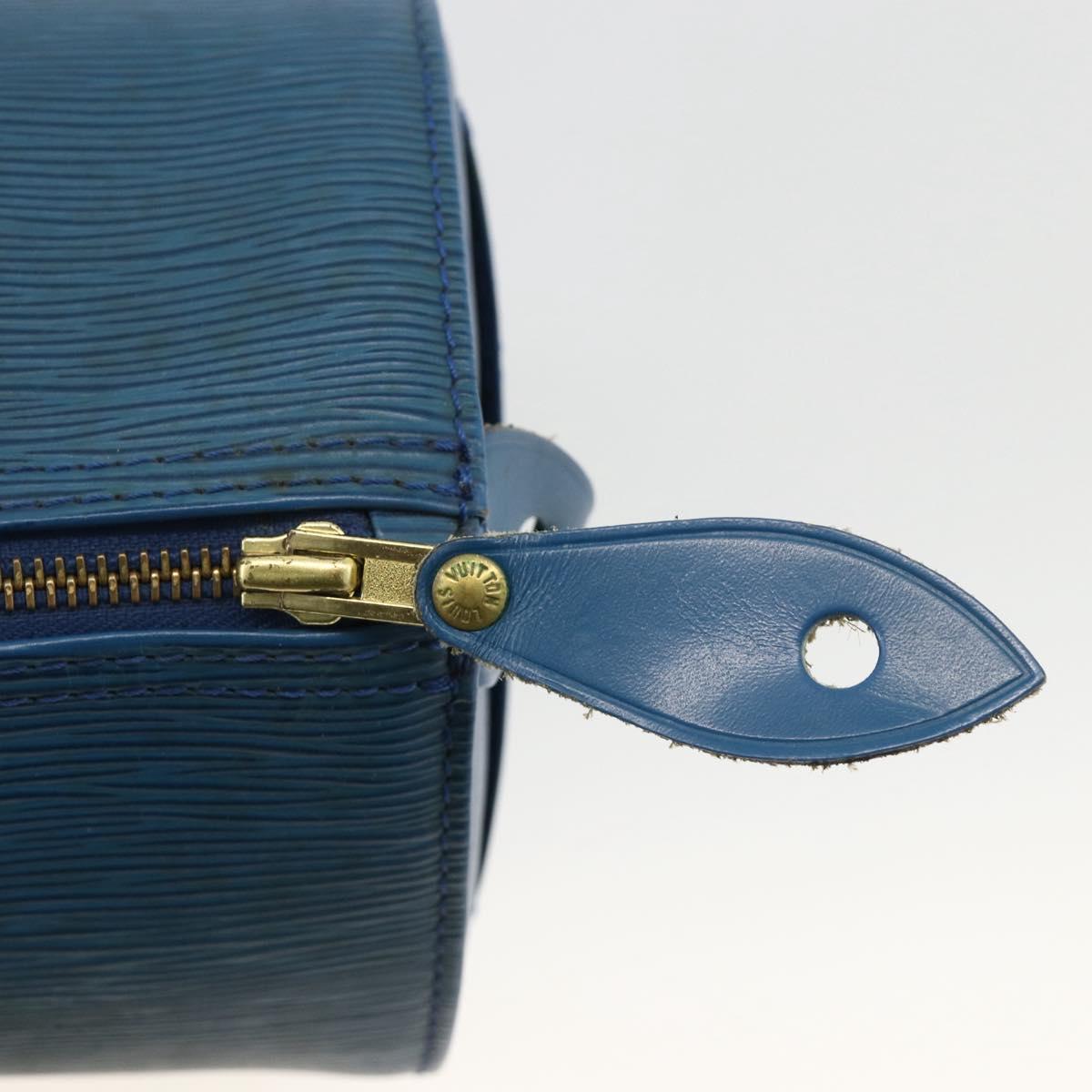 LOUIS VUITTON Epi Speedy 25 Hand Bag Toledo Blue M43015 LV Auth YKZ881A