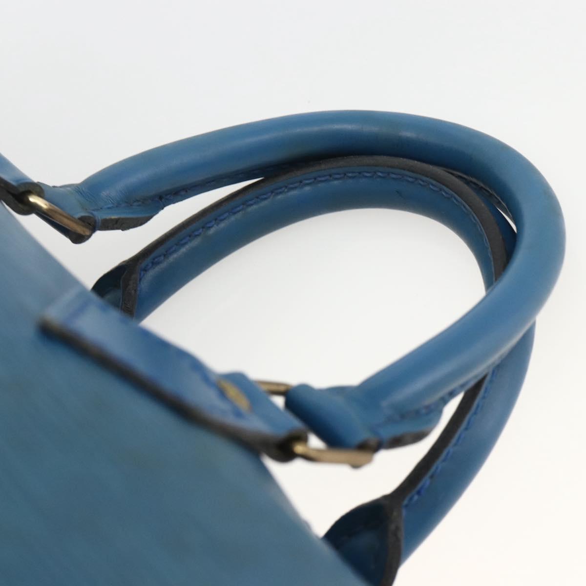 LOUIS VUITTON Epi Speedy 25 Hand Bag Toledo Blue M43015 LV Auth YKZ881A