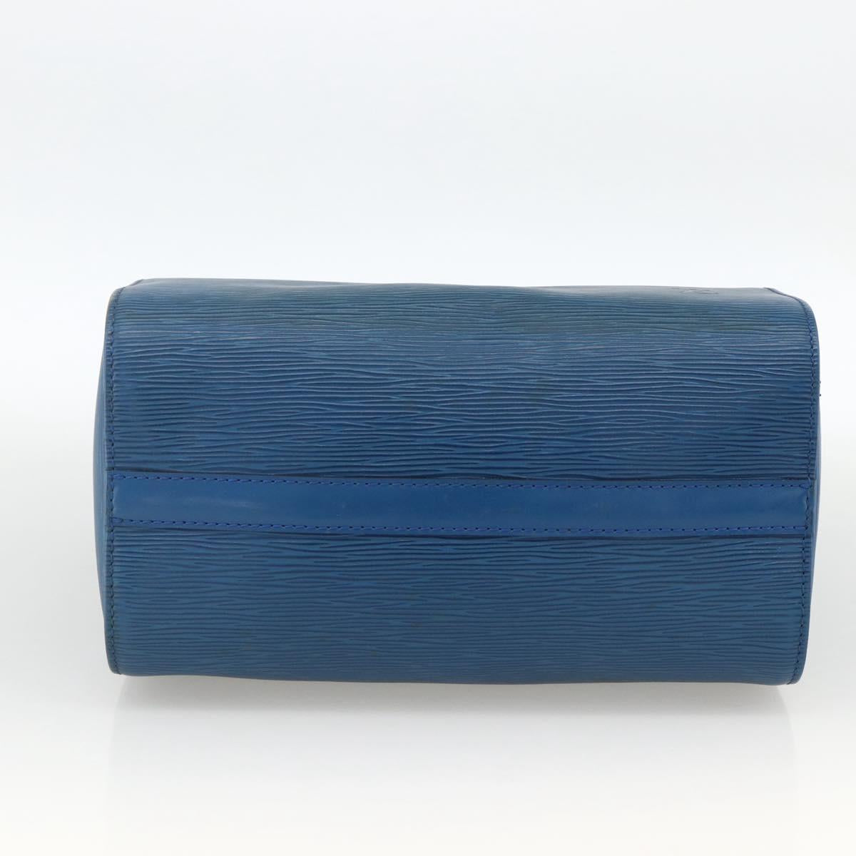 LOUIS VUITTON Epi Speedy 25 Hand Bag Toledo Blue M43015 LV Auth YKZ881A
