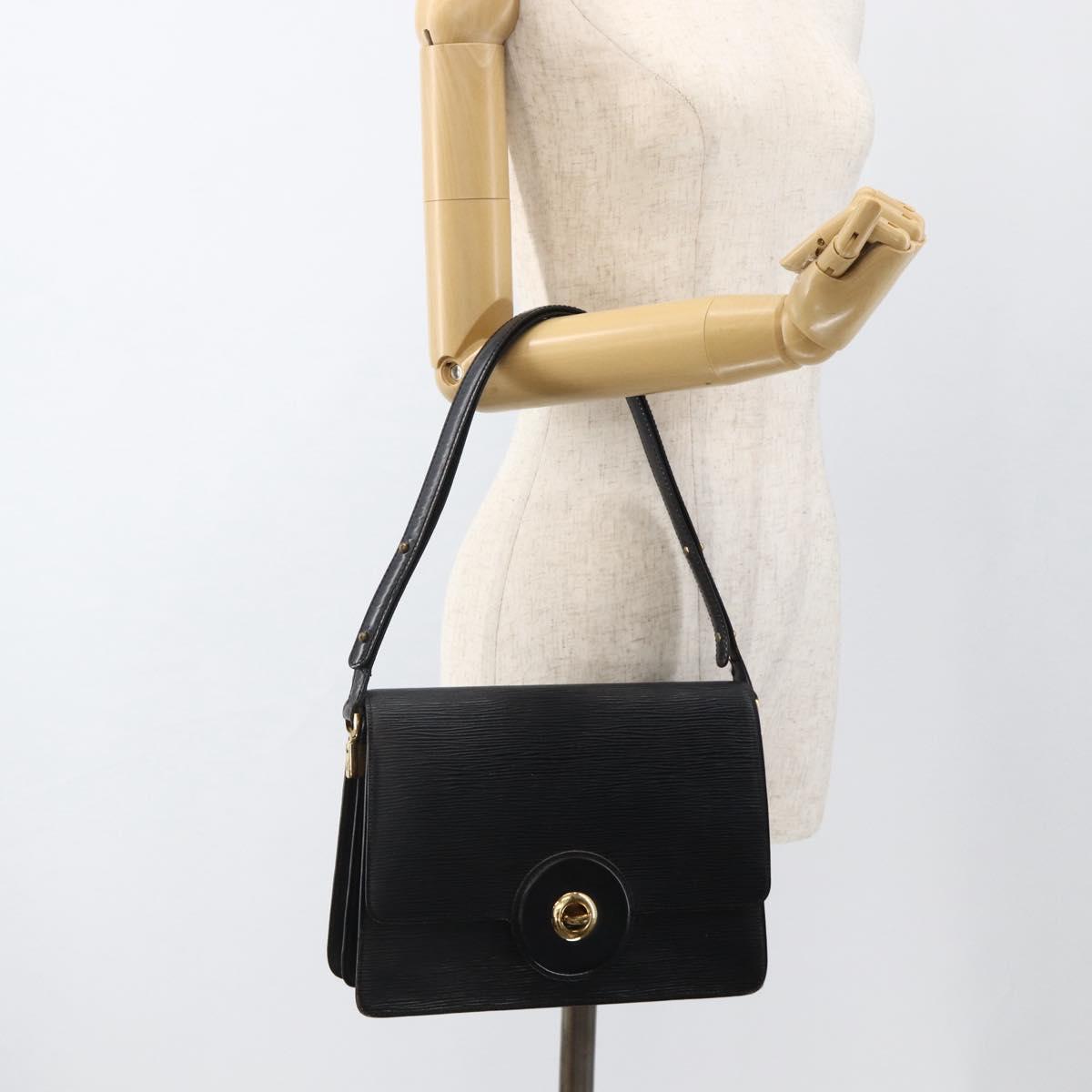 LOUIS VUITTON Epi Free Run Shoulder Bag Black M52402 LV Auth YKZ884A