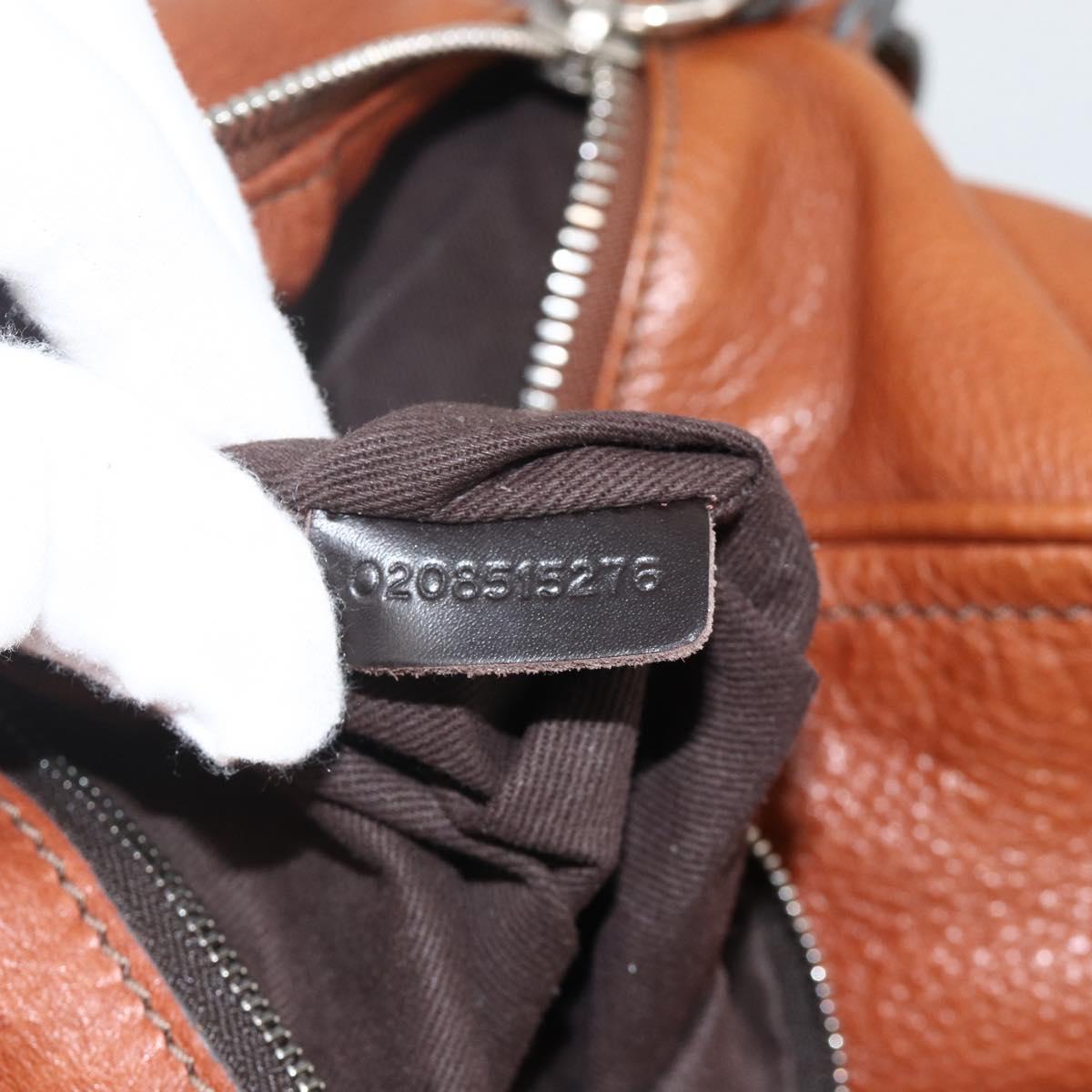 Chloe Paddington Hand Bag Leather Brown Gold Silver Auth YKZ912A
