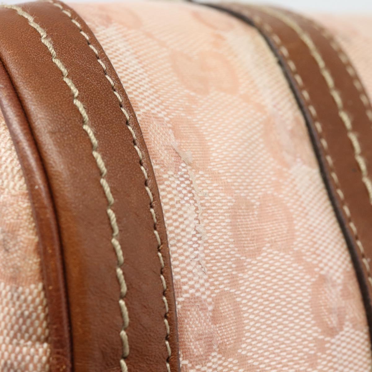 GUCCI GG Crystal Histeria Hand Bag Coated Canvas Pink Gold 181485 Auth YKZ920
