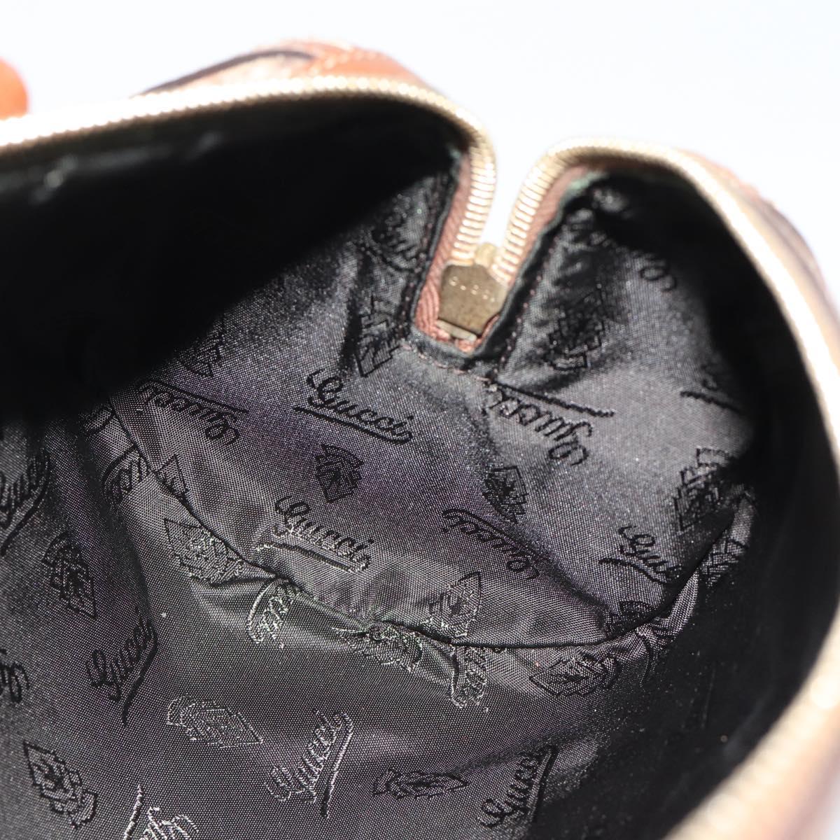 GUCCI GG Crystal Histeria Hand Bag Coated Canvas Pink Gold 181485 Auth YKZ920