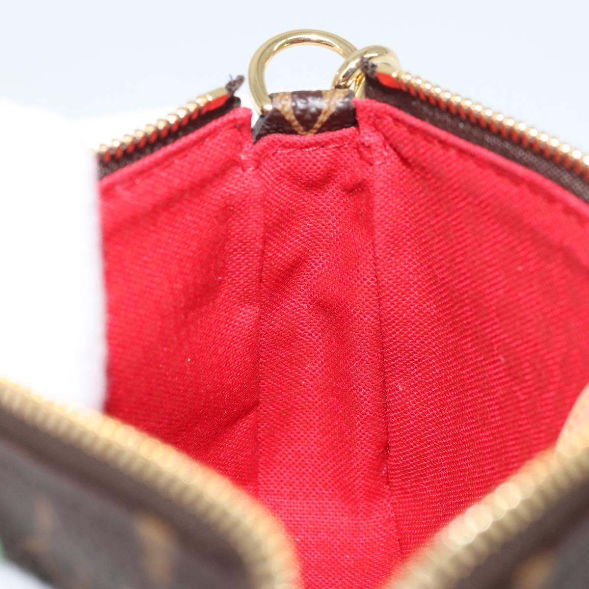 LOUIS VUITTON Yayoi Kusama Mini Pochette Accessoires Pouch M81866 Auth YKZ926SM