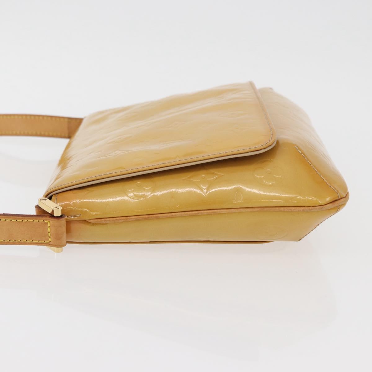 LOUIS VUITTON Monogram Vernis Thompson Street Bag Beige M91301 LV Auth YKZ944