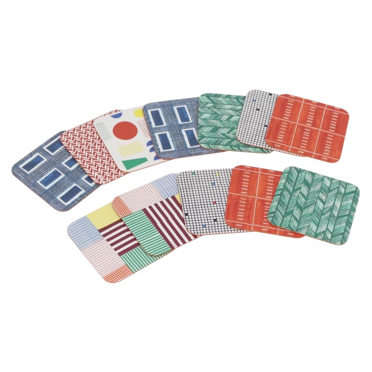 HERMES Tou Temps Papier Coaster Coaster Paper Multicolor Auth YKZ971A