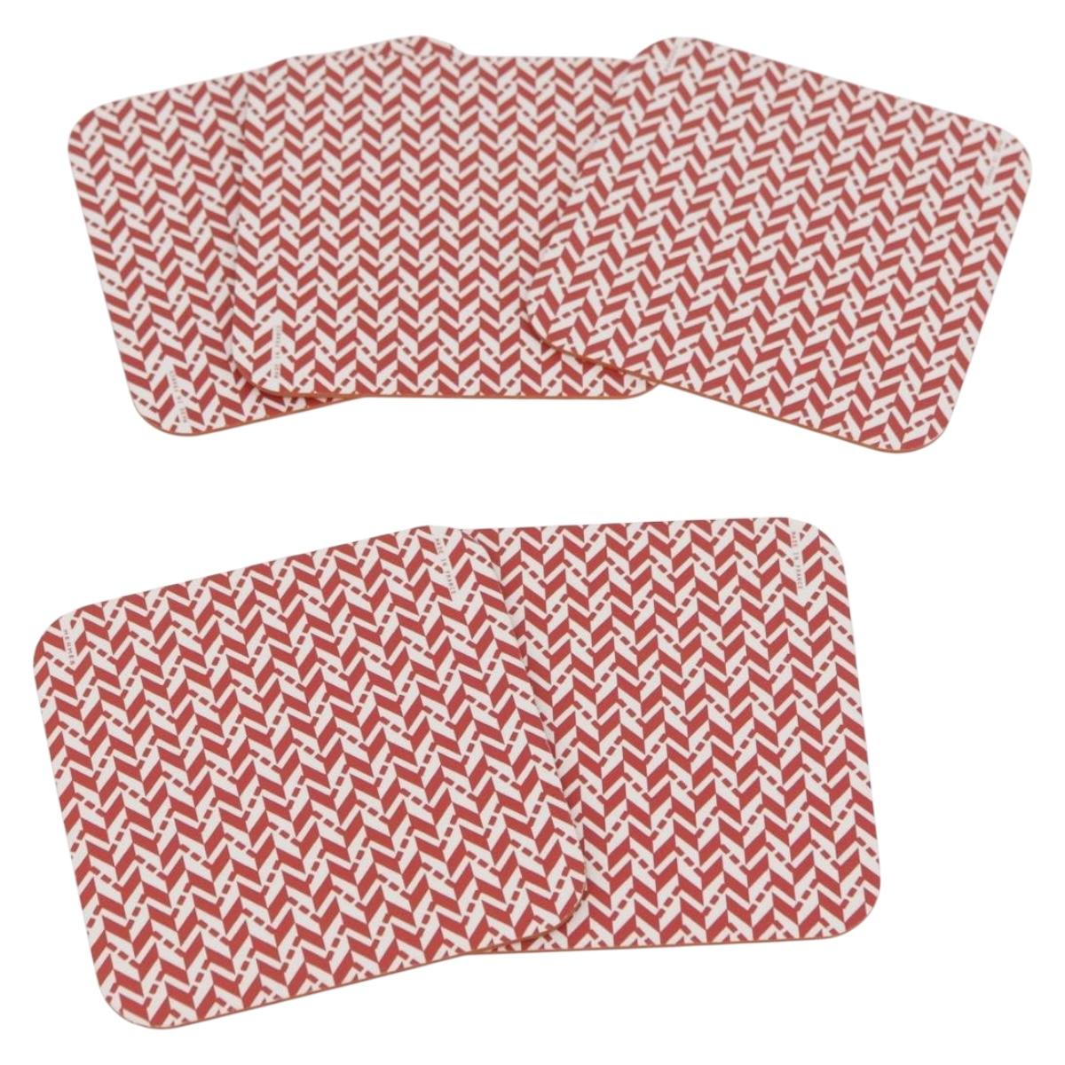 HERMES Tou Temps Papier Coaster Coaster Paper Multicolor Auth YKZ971A