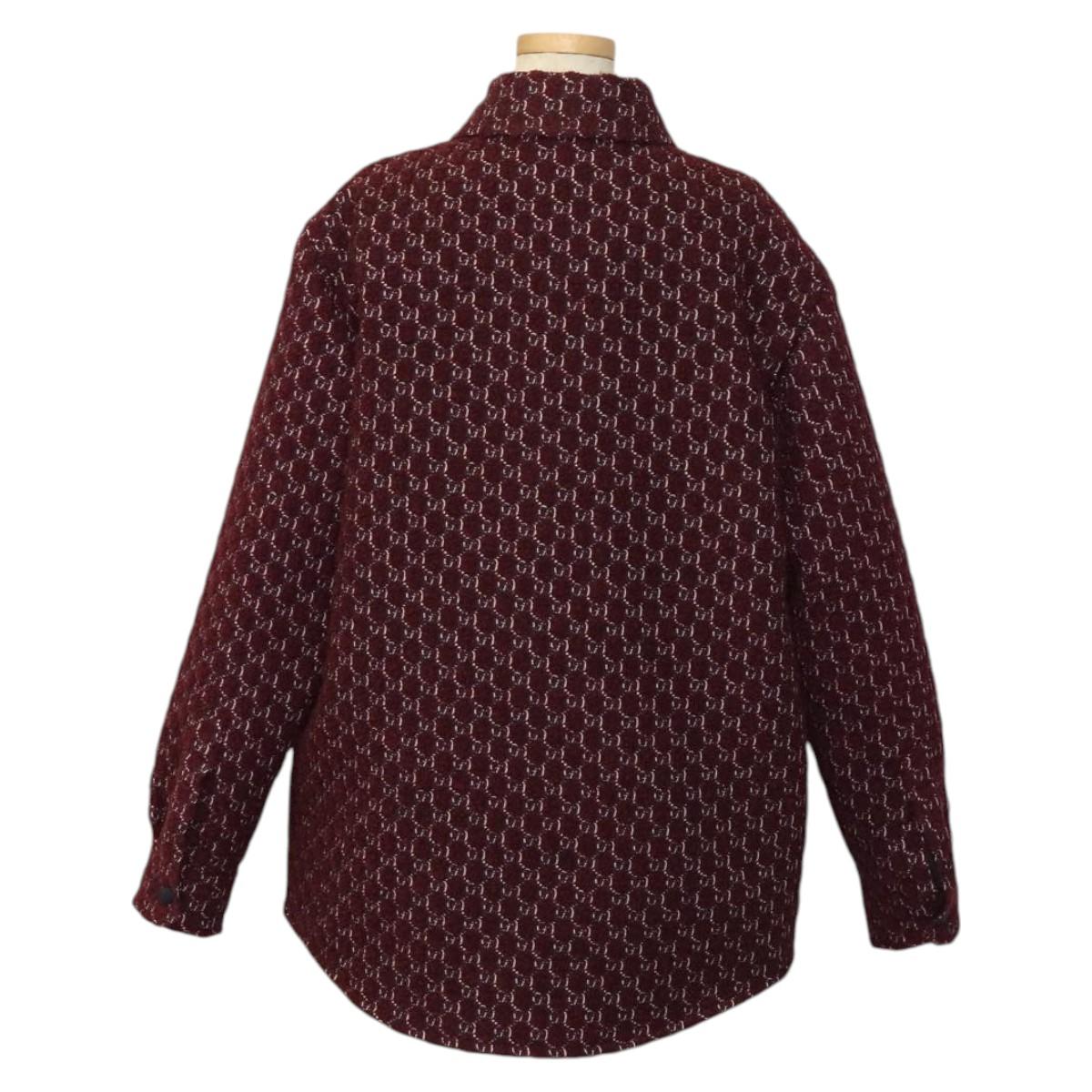 GUCCI Jacket Tweed Red Auth ym002M