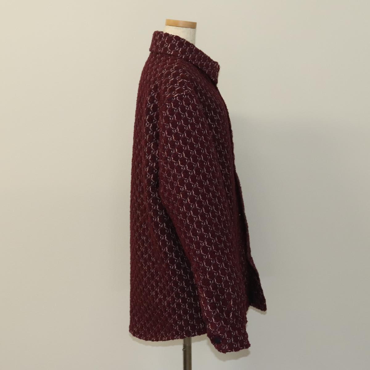 GUCCI Jacket Tweed Red Auth ym002M