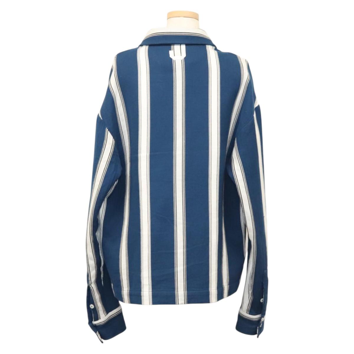 JACQUEMUS Long Sleeve Shirt Cotton Blue Auth ym006M