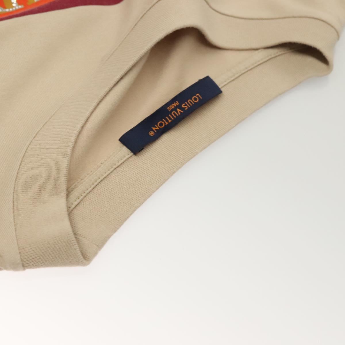 LOUIS VUITTON T Shirt Cotton Beige LV Auth ym008M