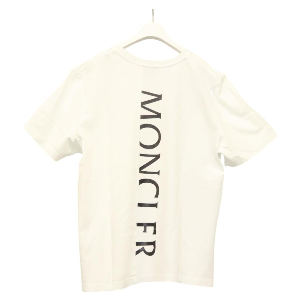 Moncler T Shirt Cotton White Auth ym013M