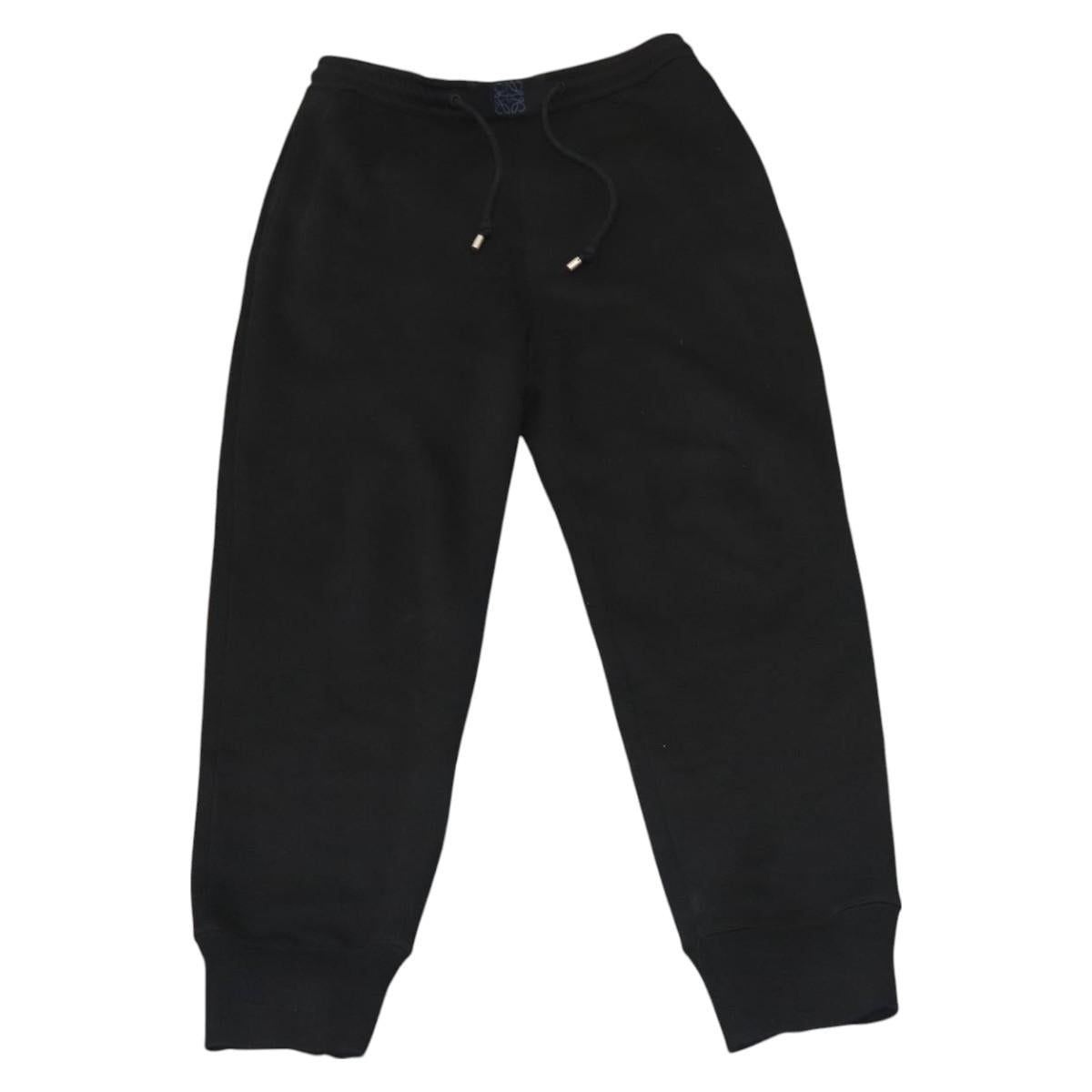 LOEWE Anagram Sweat Pants Cotton Black Auth ym022M