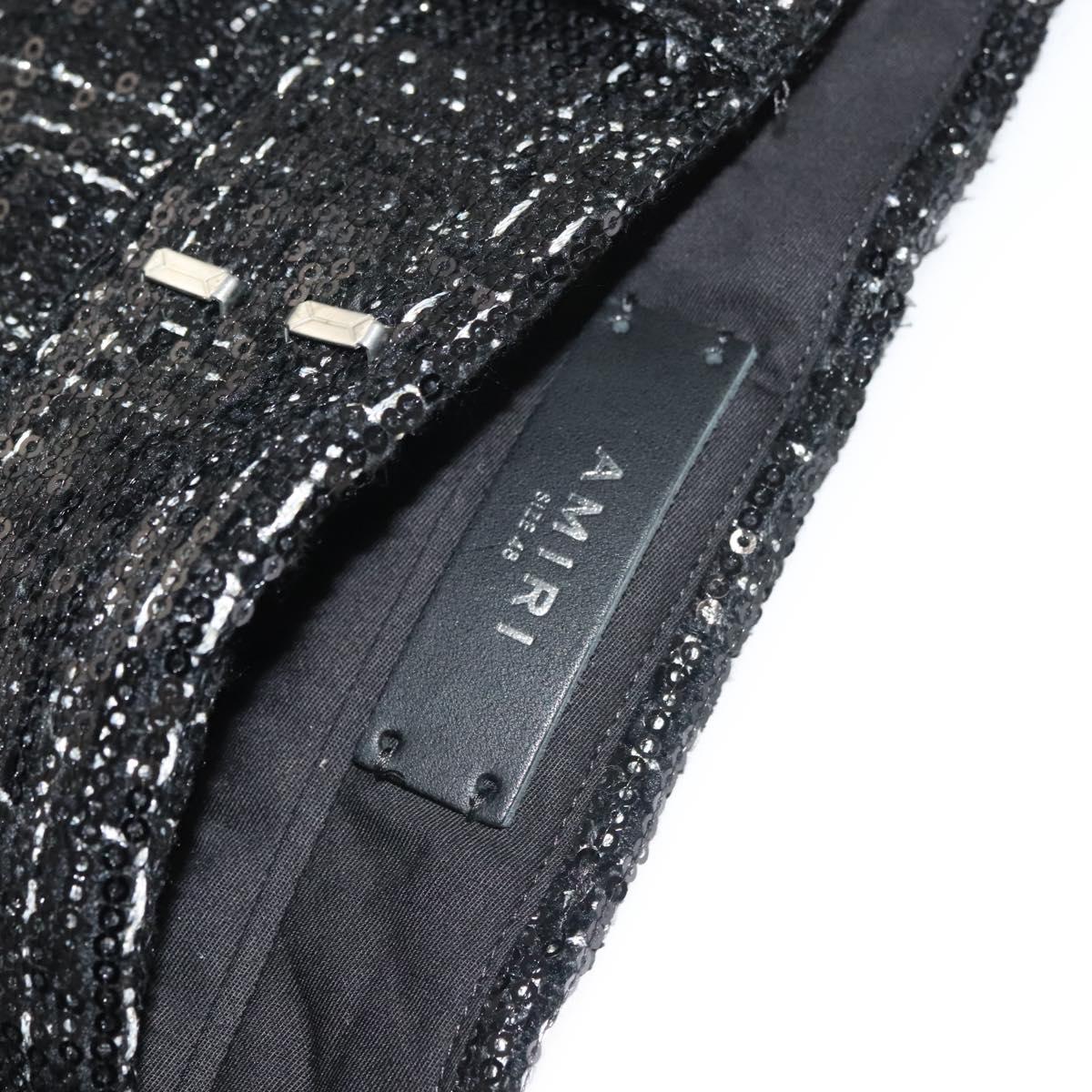 AMIRI Double Breasted Jacket And Pants set Jacket Sequin Black Auth ym031M