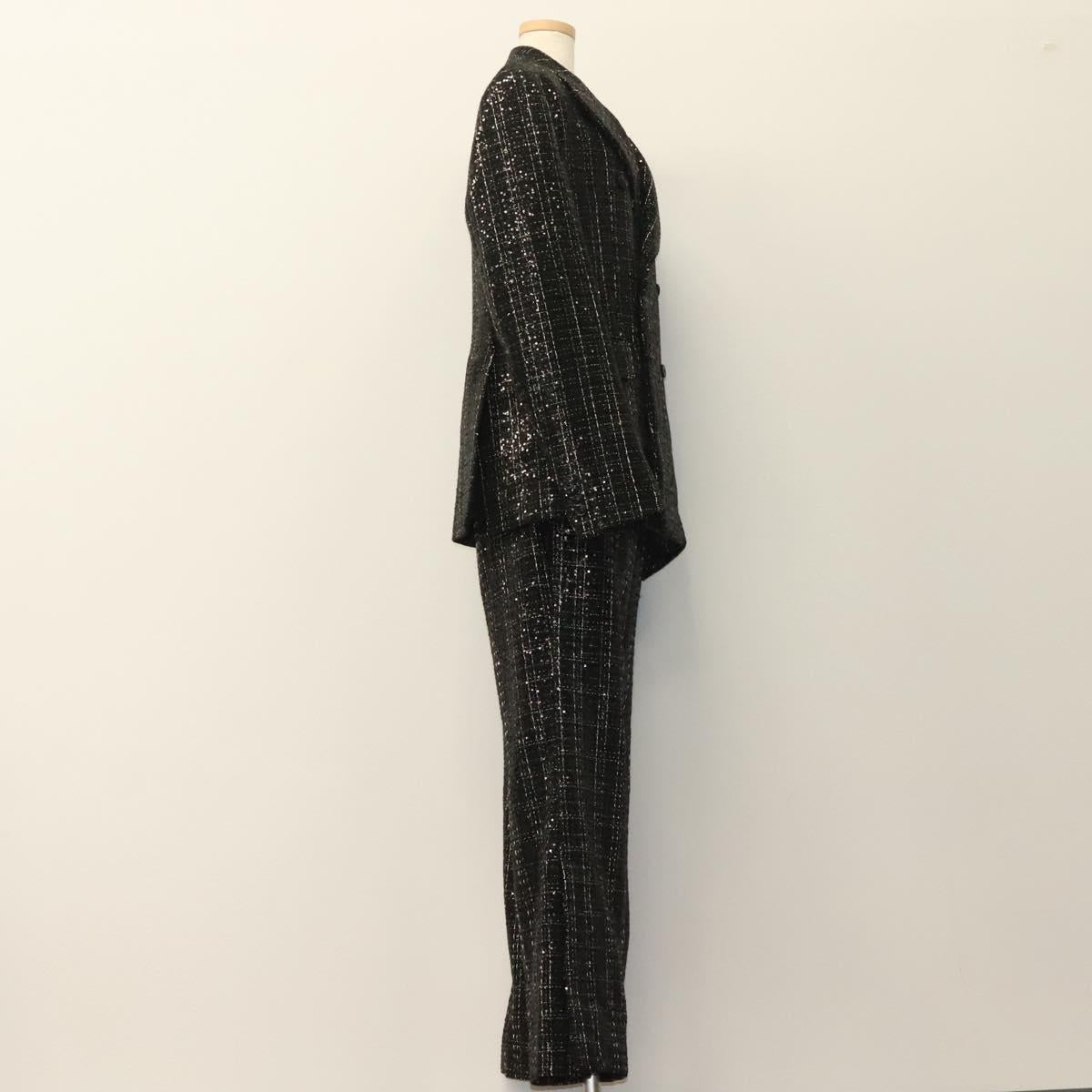 AMIRI Double Breasted Jacket And Pants set Jacket Sequin Black Auth ym031M