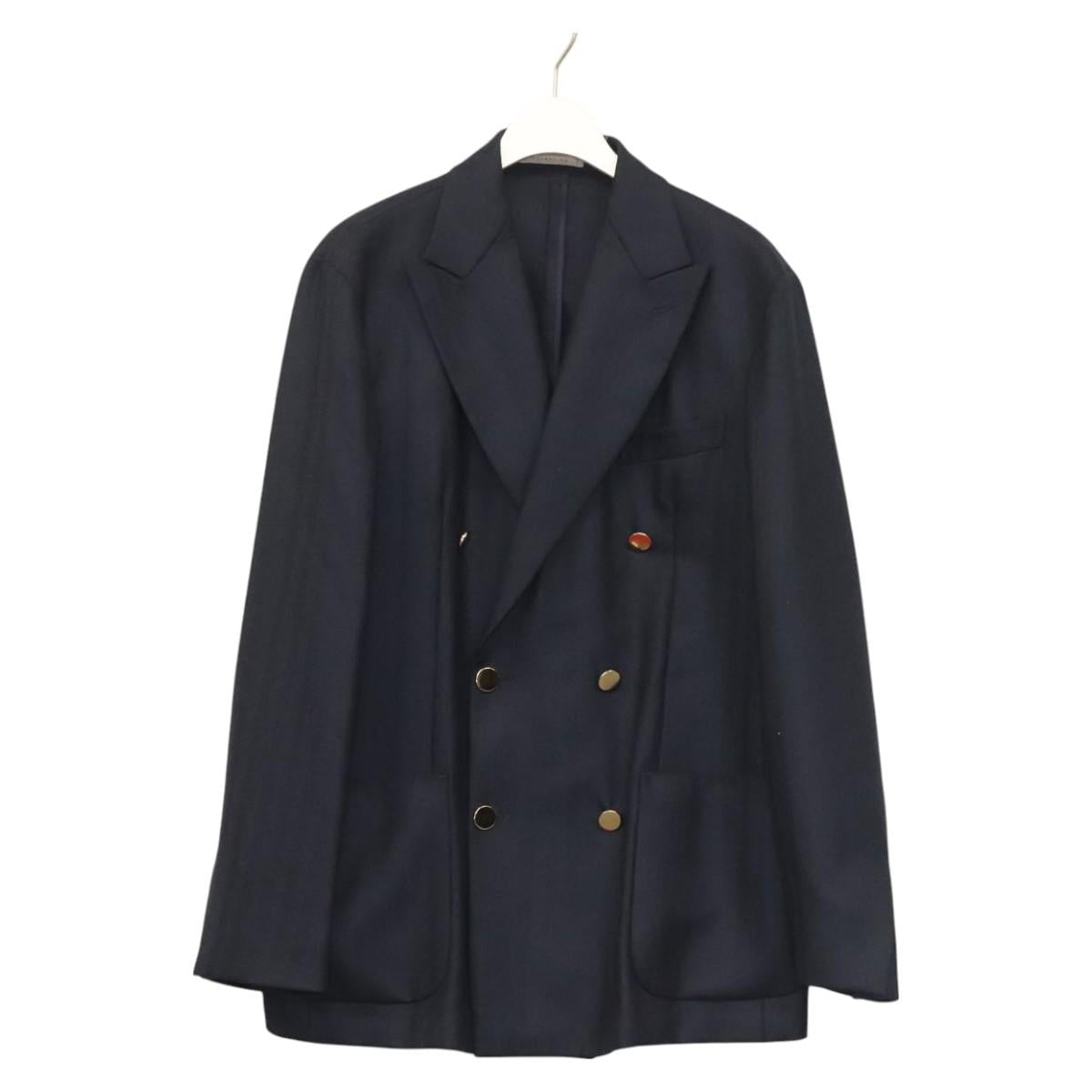 ESTNATION Double jacket Jacket cotton Navy Auth ym033M