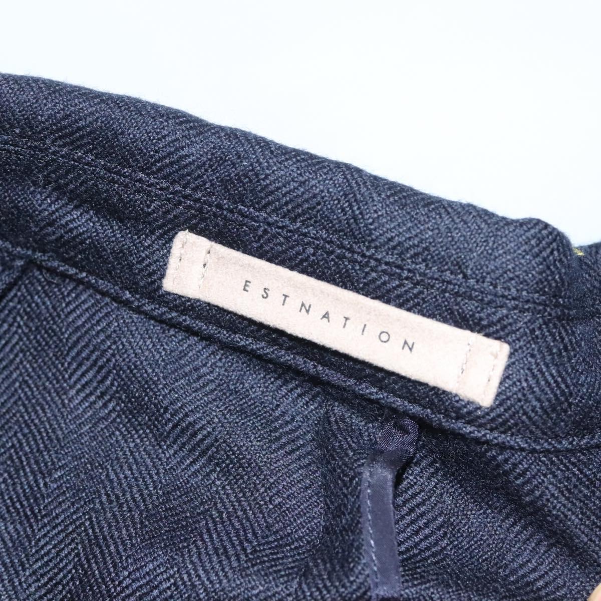 ESTNATION Double jacket Jacket cotton Navy Auth ym033M