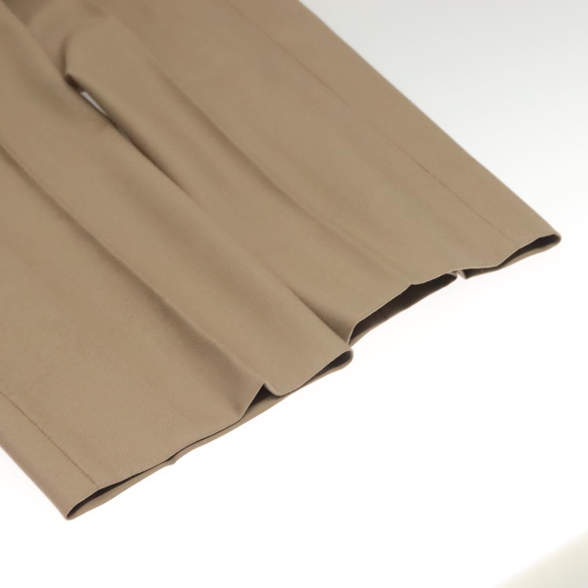 TAGLIATORE Double Breasted Jacket And Slacks Set Wool Beige Auth ym040M