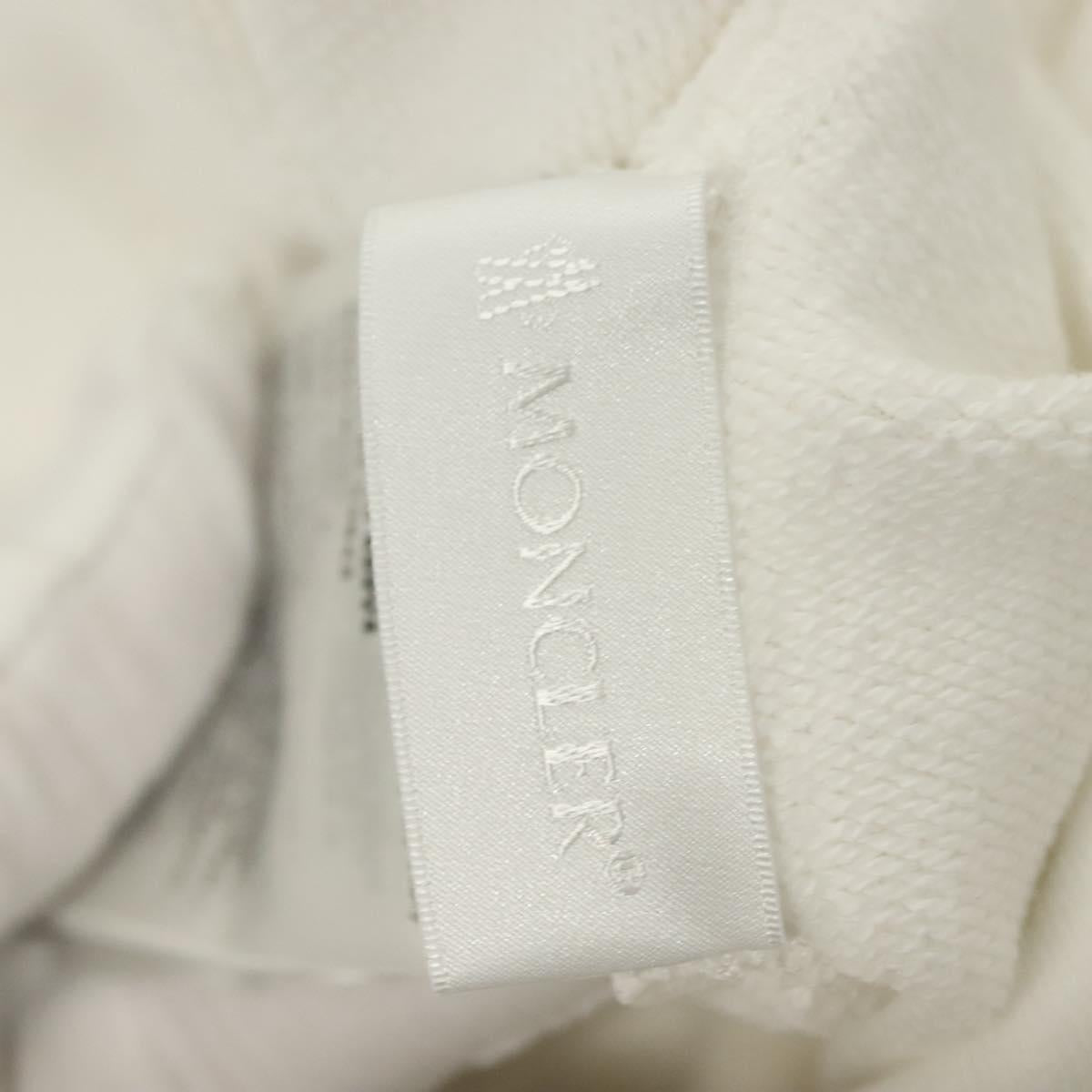 Moncler Long Sleeve Trainer Long Sleeved Cotton White Auth ym041