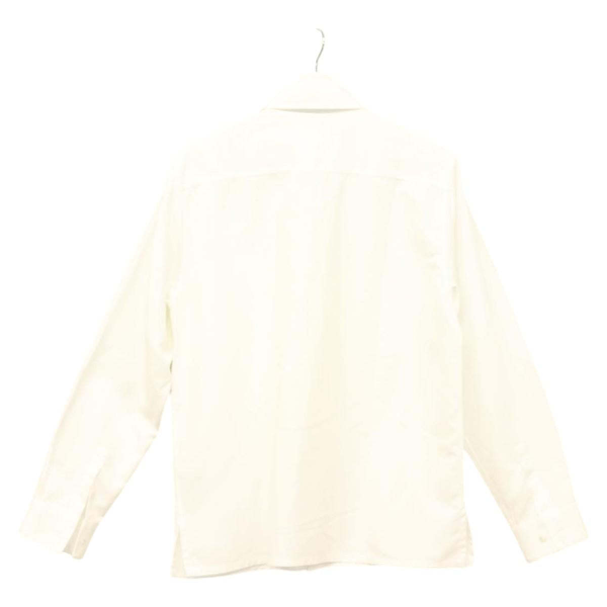 Christian Dior × Sacai Long Sleeved Shirt Cotton White Auth ym052M