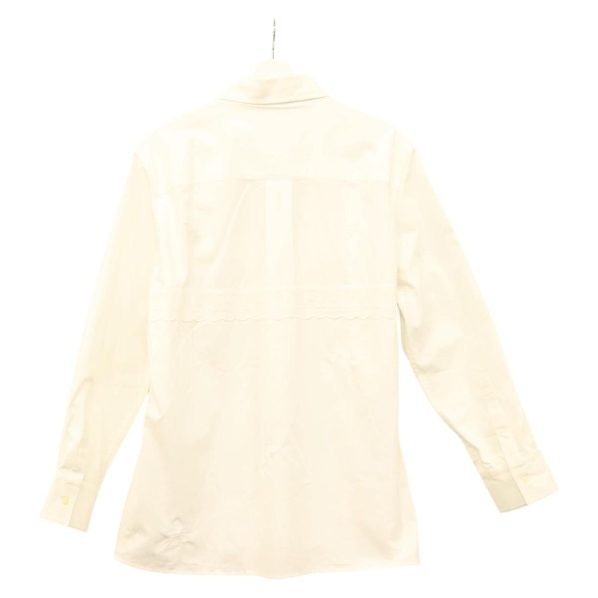MARINE SERRE Long Sleeved Shirt Cotton White Auth ym055M