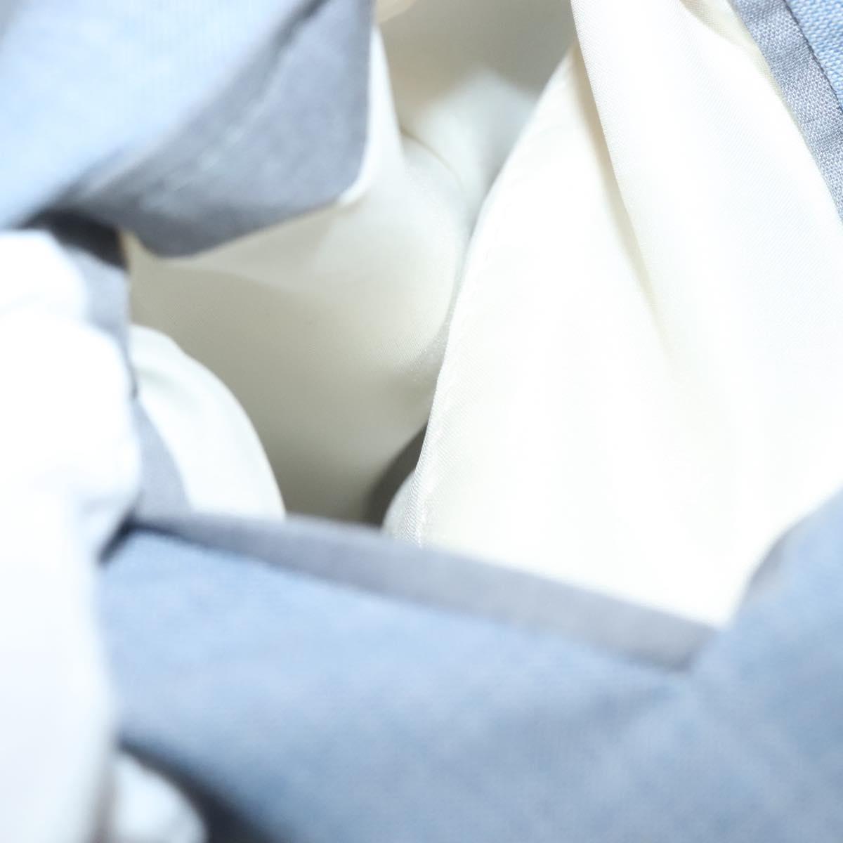 eleventy Double Breasted Jacket And Slacks Set Wool Light Blue Auth ym058M