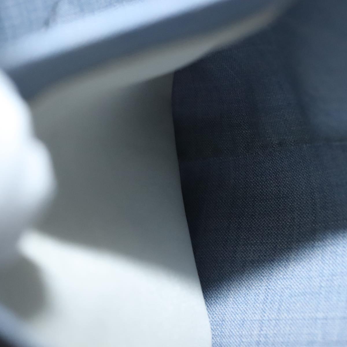 eleventy Double Breasted Jacket And Slacks Set Wool Light Blue Auth ym058M