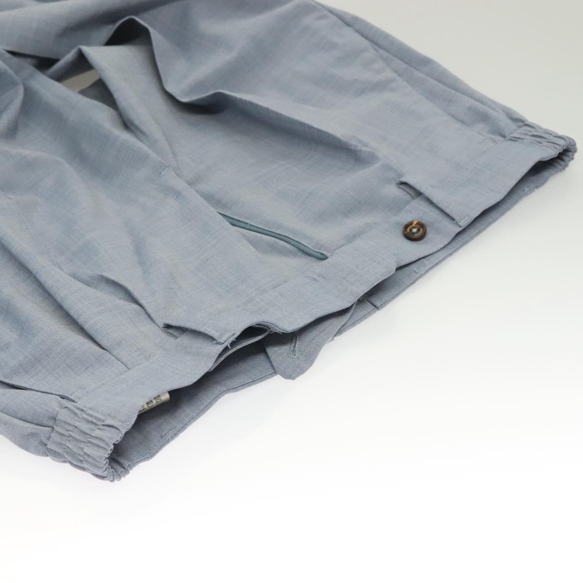 eleventy Double Breasted Jacket And Slacks Set Wool Light Blue Auth ym058M