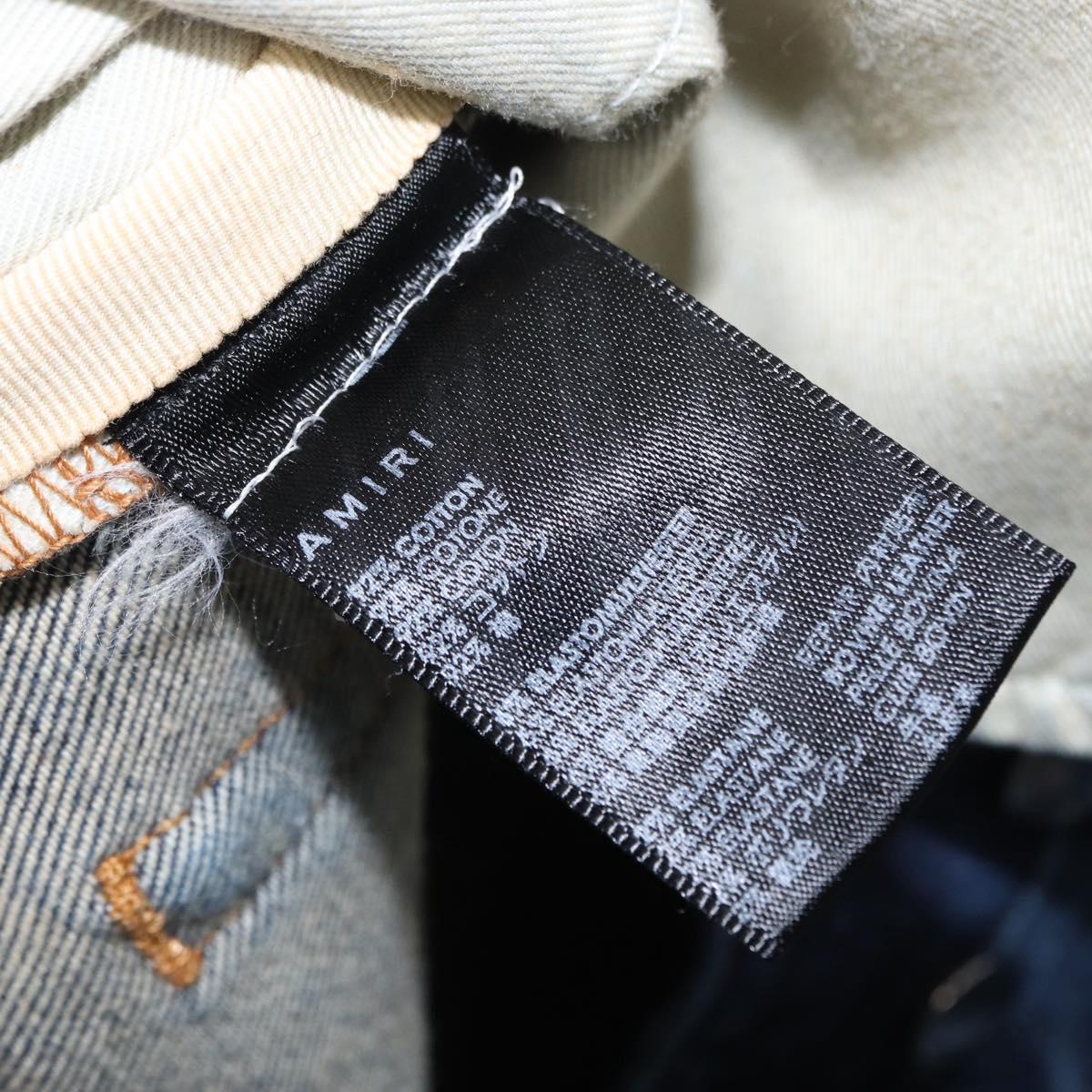 AMIRI Distressed Long Pants Denim 32 Navy Auth ym063M